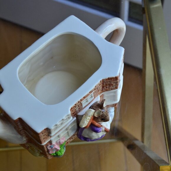 6” Mouse Tea Pot House Music Box from 1994 F.W. & Co. - Picture 10 of 13